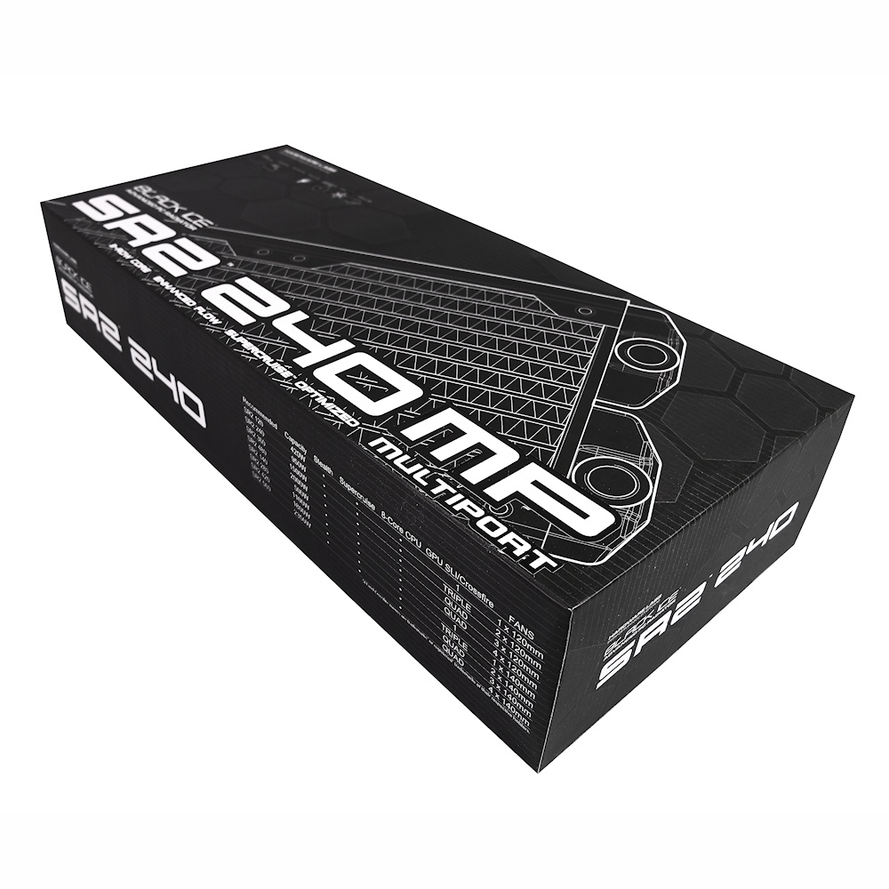 Black Ice SR2 Xtreme+ 240 MP Multi Port Radiator - Black Carbon