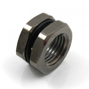 XSPC G1/4 to G1/4 Bulkhead (Black Chrome) : image 1