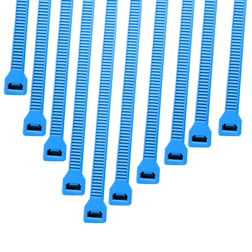 Cable Modders 4.8 x 200mm Cable Ties 10 Pack – UV Blue
