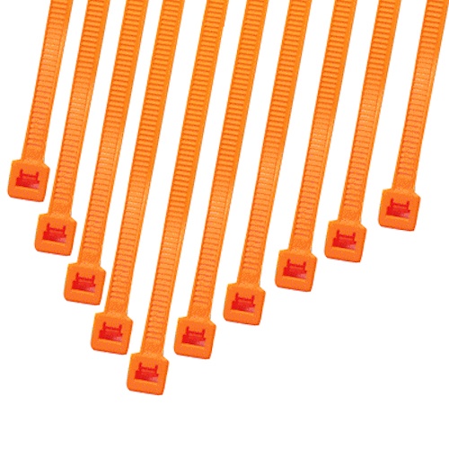 Cable Modders 4.8 x 200mm Cable Ties 10 Pack – UV Orange