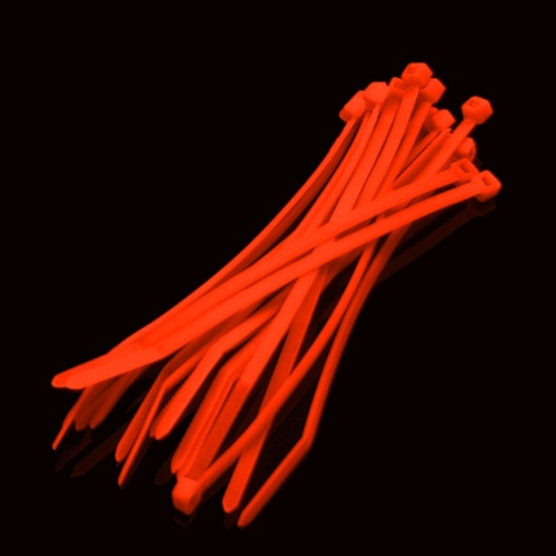 Cable Modders 4.8 x 200mm Cable Ties 10 Pack - UV Orange