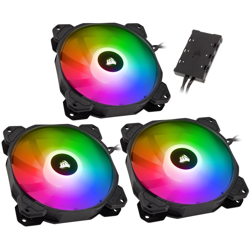 Pwm Fan Rgp Corsair iCUE SP120 Elite RGB PWM fan 3-pack incl.RGB controller - 120mm ...