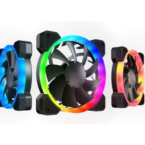 Cougar Hydraulic Vortex RGB HPB 120 mm PWM HDB Cooling Kit with addressable RGB Lighting 3 Pack