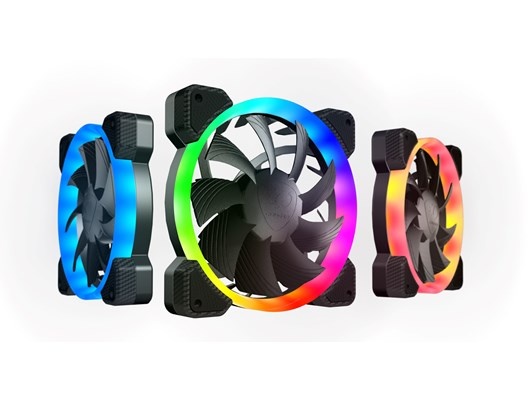 Cougar Hydraulic Vortex RGB HPB 120 mm PWM HDB Cooling Kit with addressable RGB Lighting 3 Pack
