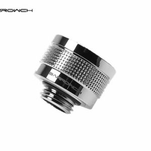 BarrowCH G1/4 - 14mm OD Wolverine Super Anti Off Hard Tube Push Fitting - Shiny Silver
