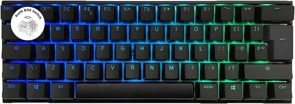 Ducky One2 Mini Kailh BOX White Switch RGB Backlit UK Layout Keyboard