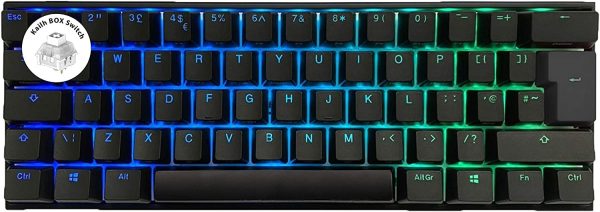 Ducky One2 Mini Kailh BOX White Switch RGB Backlit UK Layout Keyboard