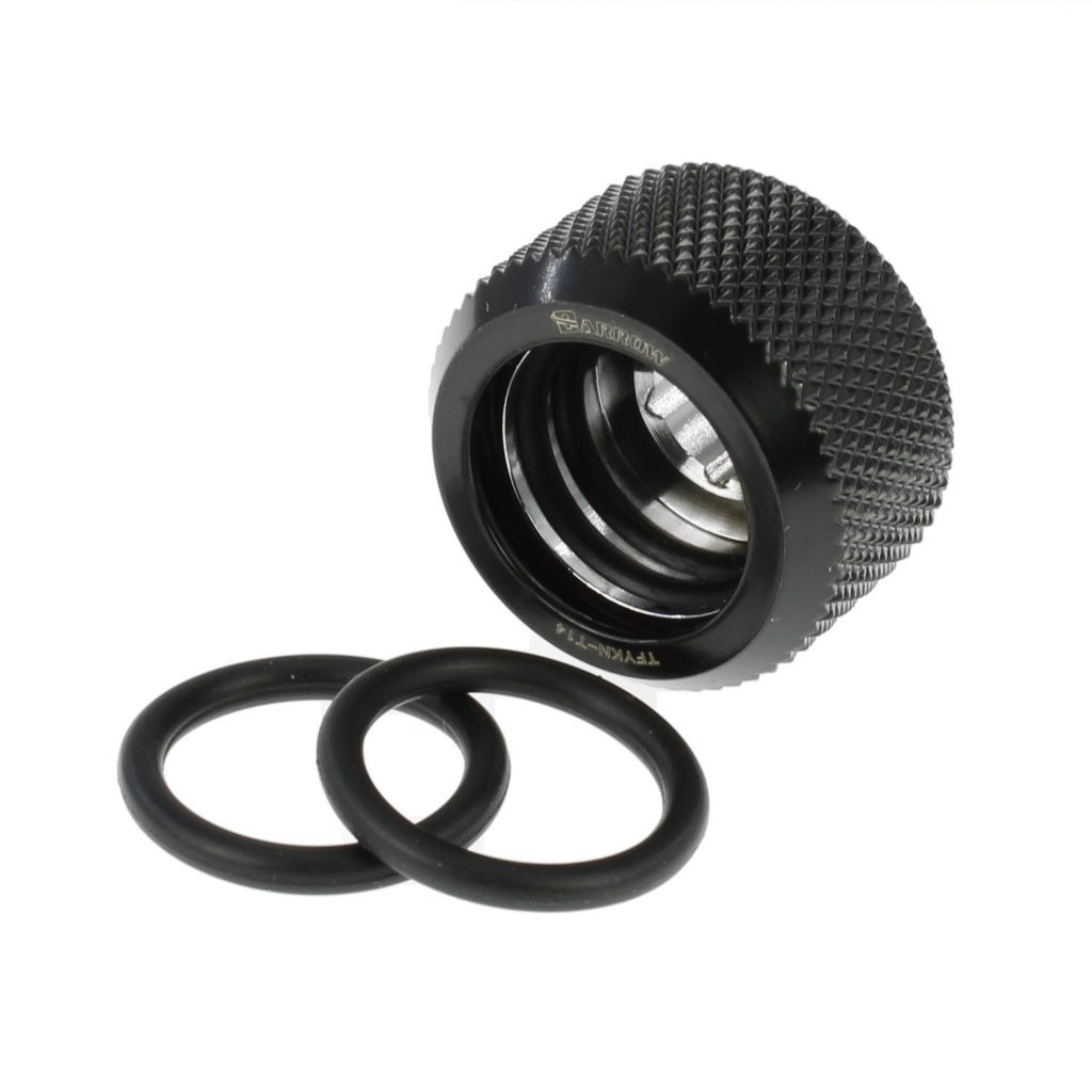 Barrow G1/4 - 14mm OD Twin Seal Hard Tube Compression Fitting - Black : image 1