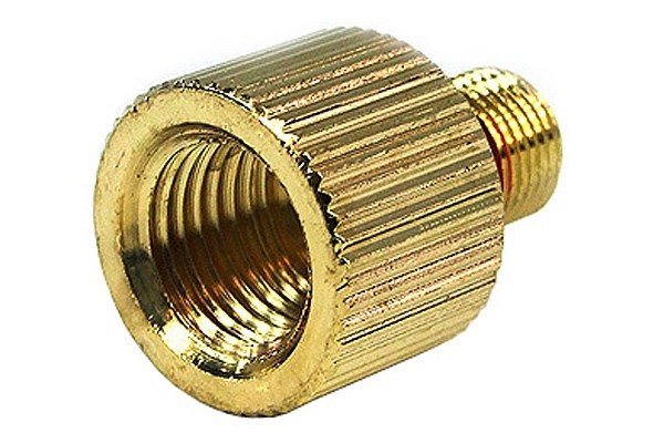 Eheim 1046 outlet adapter to G1 / 4 knurled gold plated