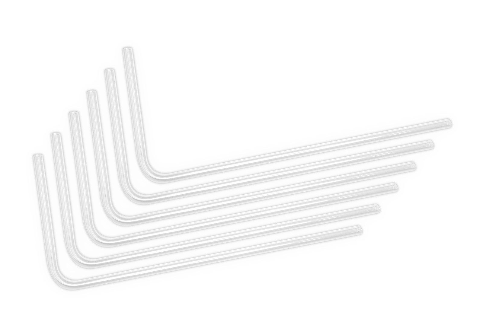 EK Waterblocks EK-Loop Hard Tube 16mm 0.8m Pre-Bent 90 - Acrylic (6pcs) : image 1
