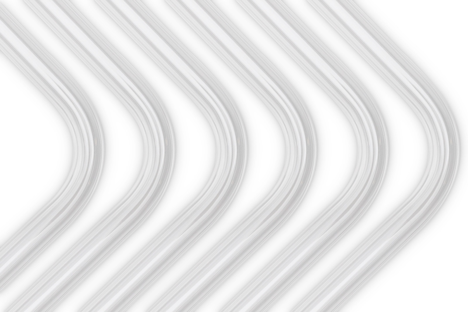 EK Waterblocks EK-Loop Hard Tube 16mm 0.8m Pre-Bent 90 - Acrylic (6pcs) : image 2