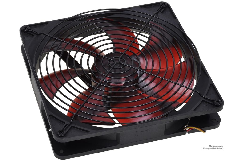 fan grill for axial fans for 180mm black