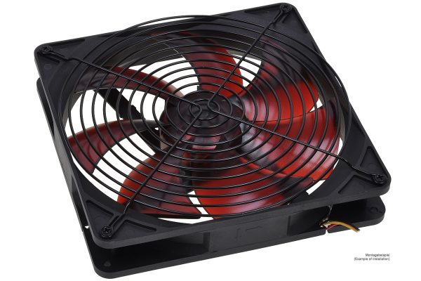 fan grill for axial fans for 180mm black