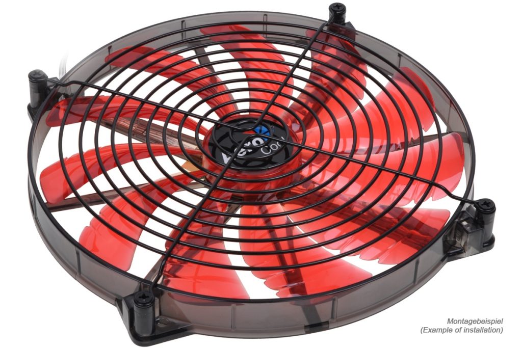 fan grill for axial fans for 180mm black