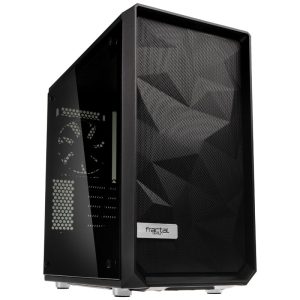 Fractal Design Meshify C Mini Dark TG Micro-ATX Case, Glass - Black