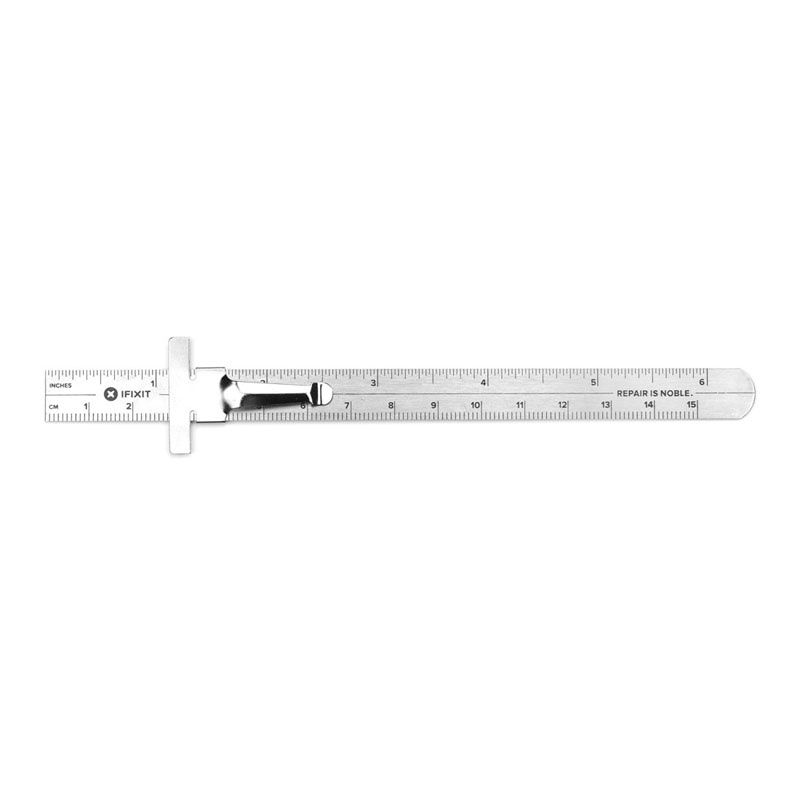 Metal Ruler 15 iFixit metal ruler - 15 cm - Watercooling UK