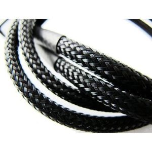 XSPC Twin Wired Yellow 5mm LEDs with 4Pin - Black - 30cm