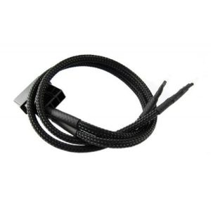 XSPC Twin Wired Yellow 5mm LEDs with 4Pin - Black - 30cm