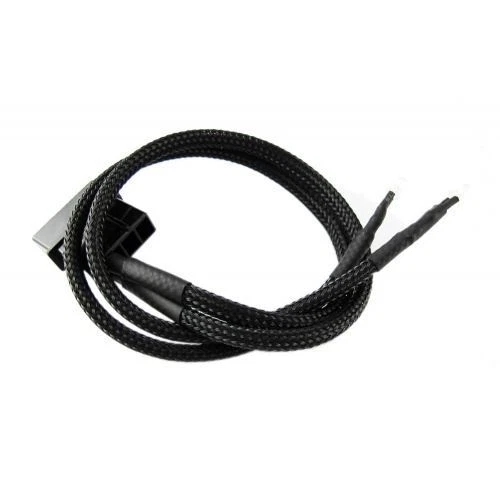 XSPC Twin Wired Yellow 5mm LEDs with 4Pin - Black - 30cm