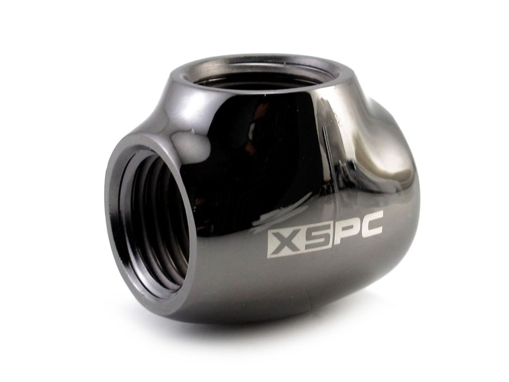 XSPC G1/4, T Fitting - Black Chrome