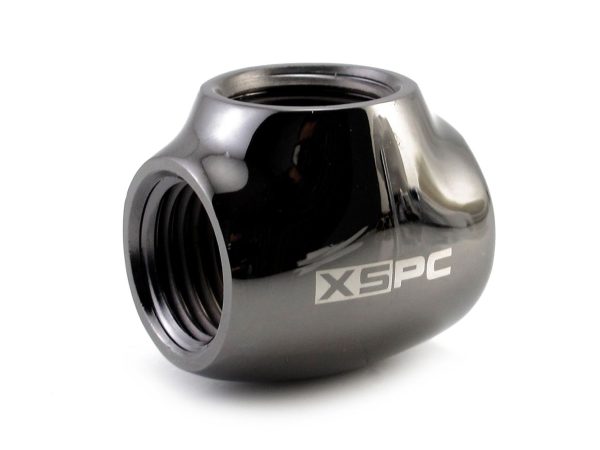 XSPC G1/4, T Fitting – Black Chrome