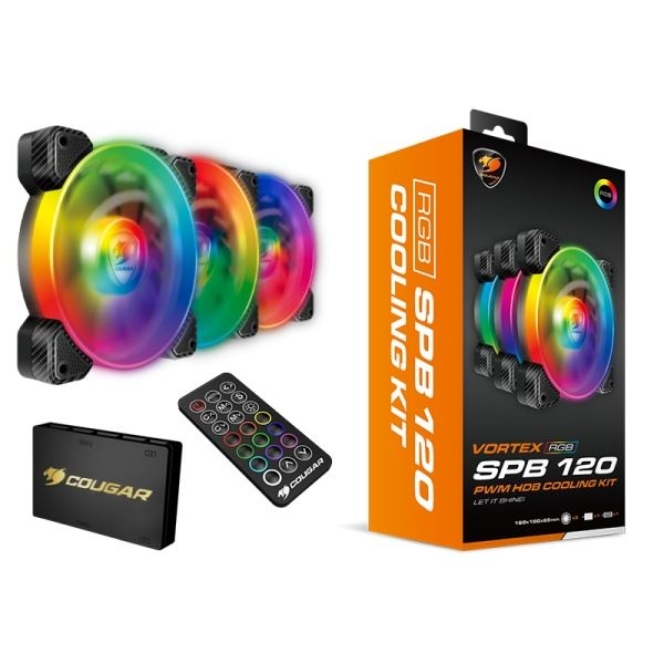 Cougar Vortex SPB RGB Cooling Kit Inc 3x120mm RGB Fans : image 3