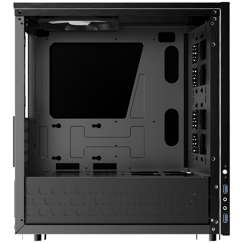 Jonsbo C3 Plus Micro-ATX case, tempered glass - black