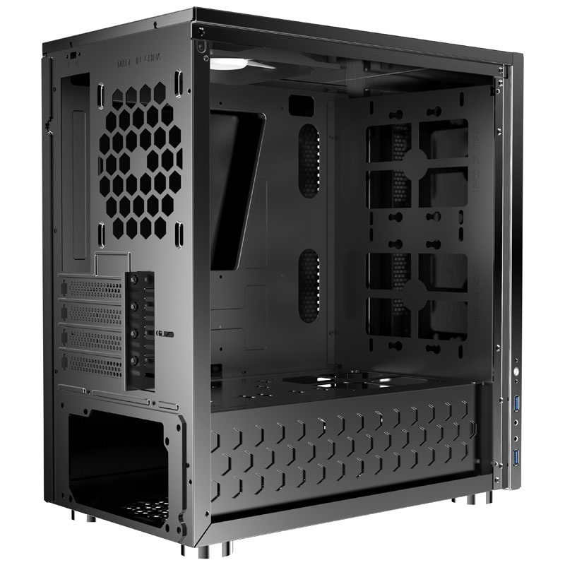 Jonsbo C3 Plus Micro-ATX case, tempered glass - black