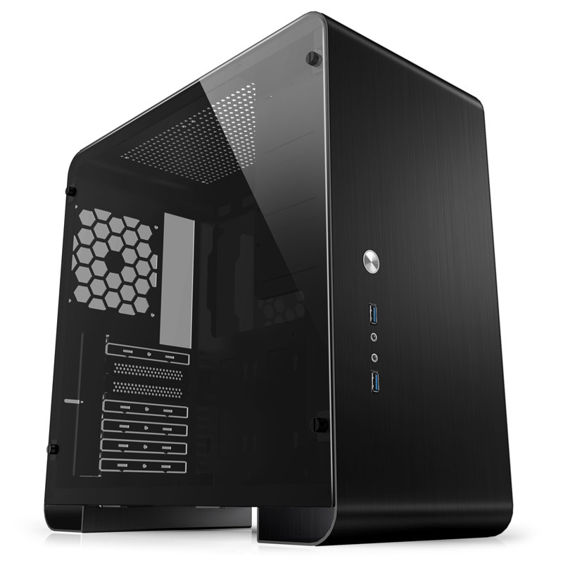 Jonsbo U4 Plus Midi-Tower, Tempered Glass - black