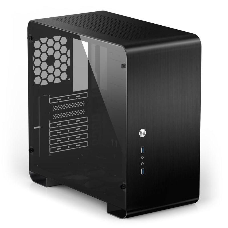 Jonsbo U4 Plus Midi-Tower, Tempered Glass - black