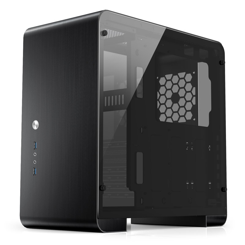 Jonsbo U4 Plus Midi-Tower, Tempered Glass - black
