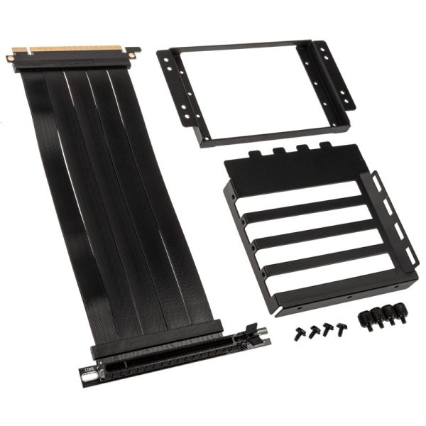Lian Li O11D-1X-4 riser card cable + PCI slot cover – PCIe 4.0, black