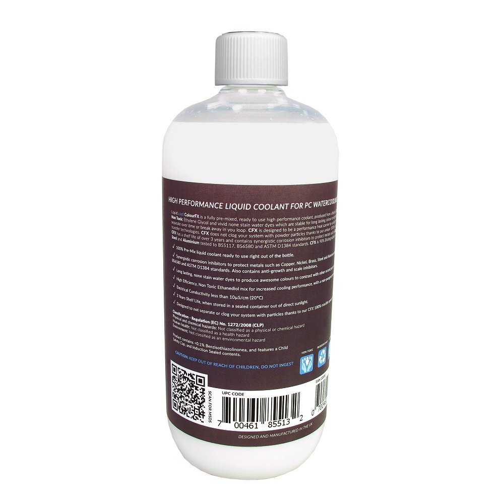 Liquid.cool CFX Pre Mix Opaque Performance Coolant - 1000ml - Ghost White