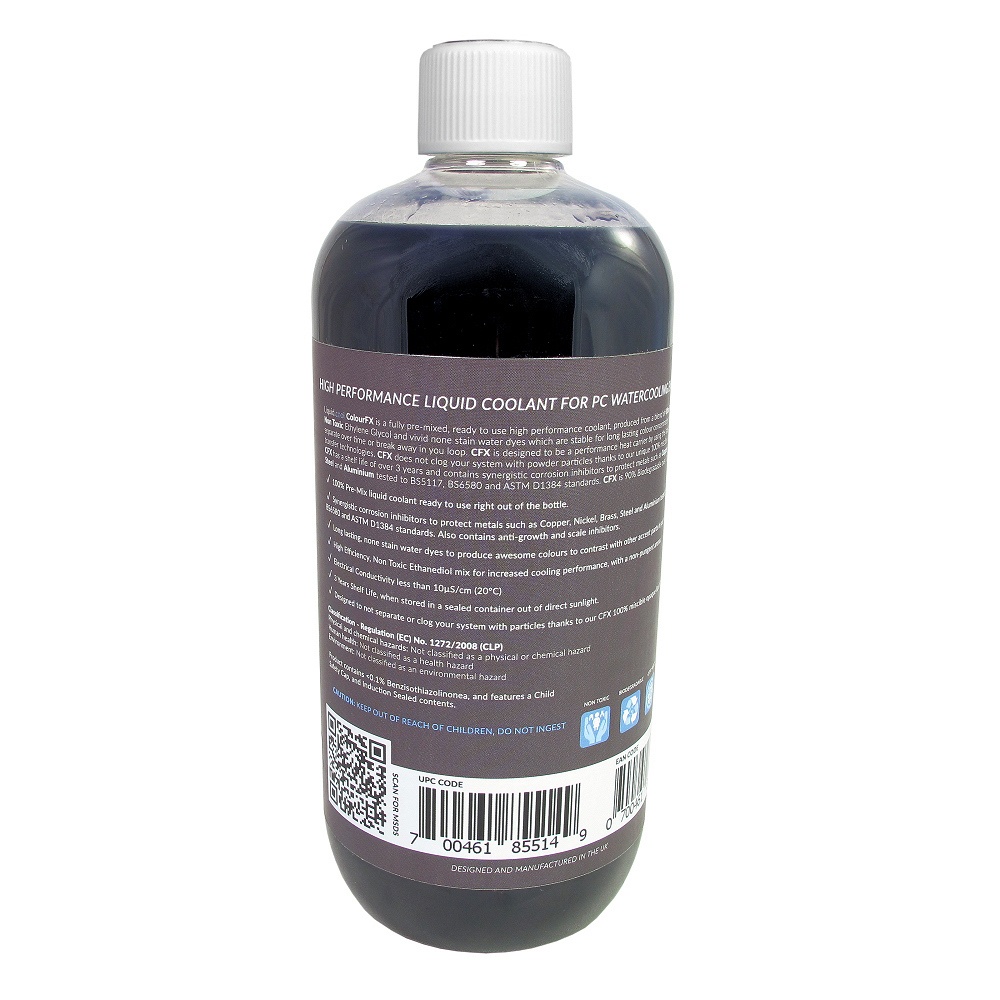 Liquid.cool CFX Pre Mix Opaque Performance Coolant - 1000ml - Shadow Black