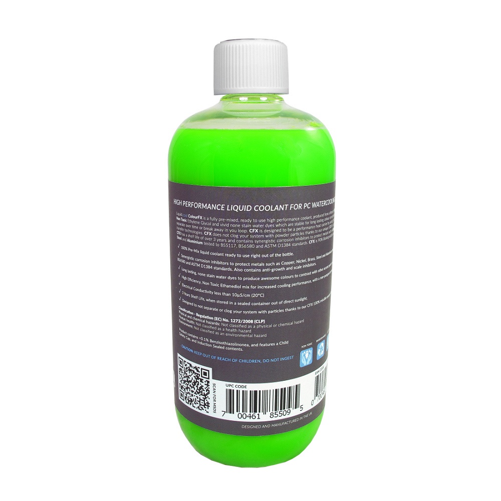 Liquid.cool CFX Pre Mix Opaque Performance Coolant - 1000ml - Vivid Green