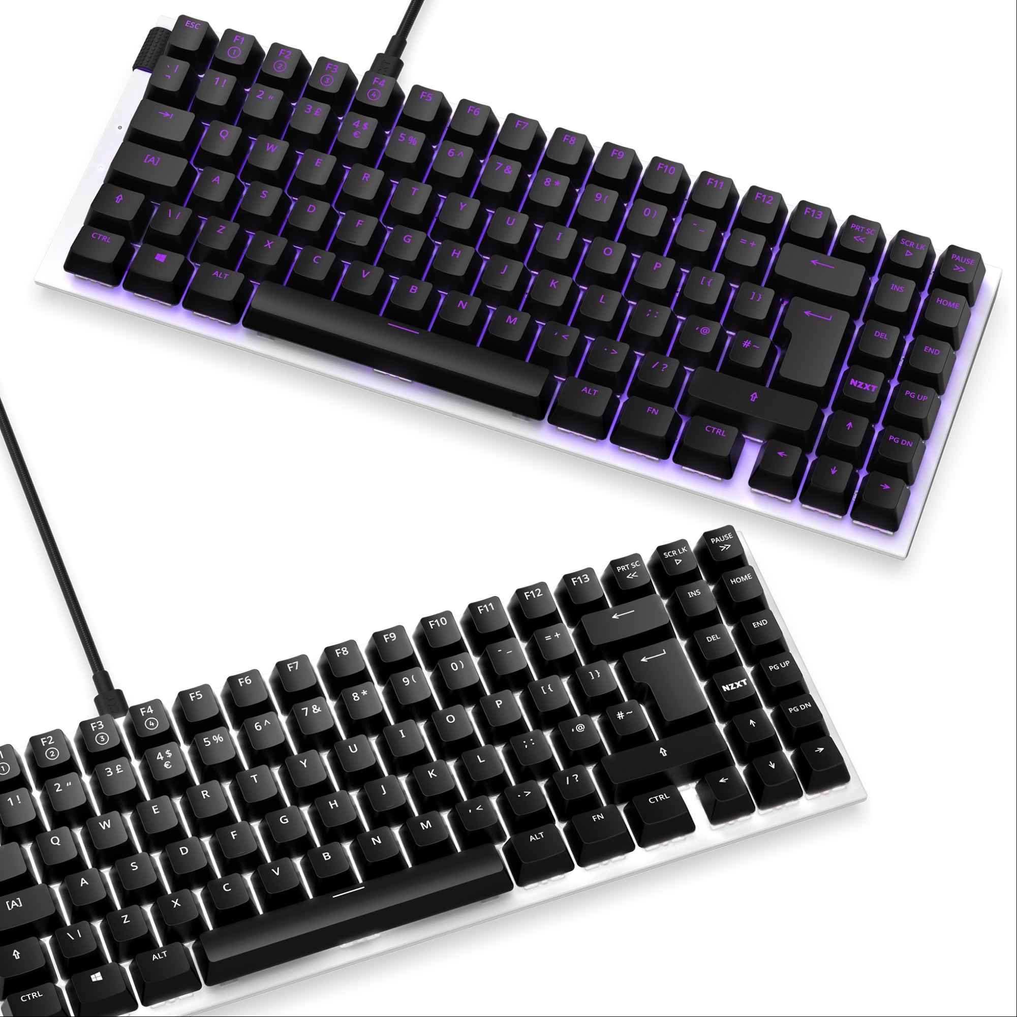 NZXT Function Mini TKL White Mechanical Keyboard UK Layout ...