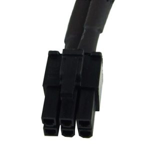 PCI-E power adaptor 6pin -> 8pin PCI-E (or 6pin + 2) 30cm - black : image 3