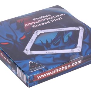 Phobya 200 x 200 x 20mm Shroud Plexi