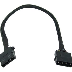 Phobya 4Pin Molex power extension 30cm - black