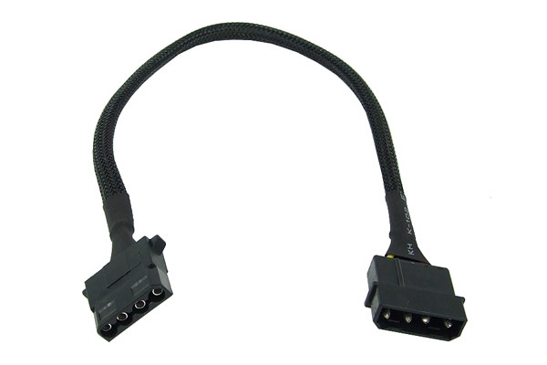 Phobya 4Pin Molex power extension 30cm – black