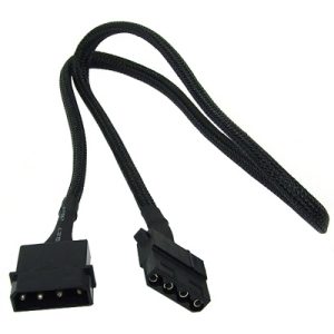 Phobya 4Pin Molex power extension 60cm - black : image 1