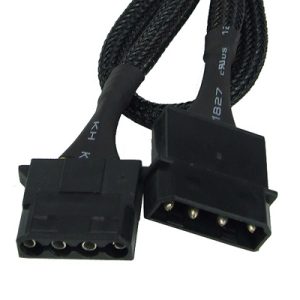 Phobya 4Pin Molex power extension 60cm - black : image 2