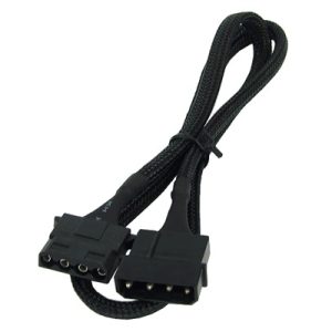 Phobya 4Pin Molex power extension 60cm - black : image 3