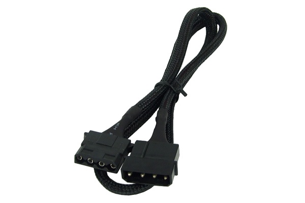 Phobya 4Pin Molex power extension 60cm - black : image 3