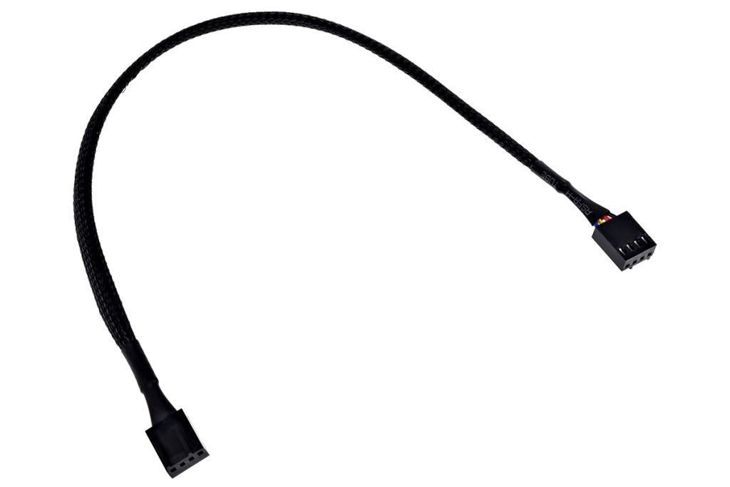 Phobya 4Pin PWM male to male 30cm - black : image 1