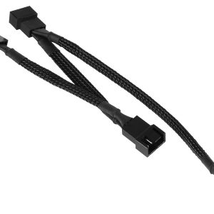 Phobya 4Pin PWM to 3x 4Pin PWM extension 40cm - black : image 1