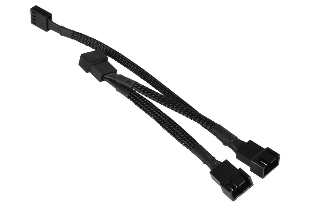 Phobya 4Pin PWM to 3x 4Pin PWM extension 40cm - black : image 2