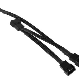 Phobya 4Pin PWM to 3x 4Pin PWM extension 40cm - black : image 2