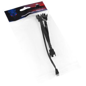Phobya 4Pin PWM to 3x 4Pin PWM extension 40cm - black : image 3