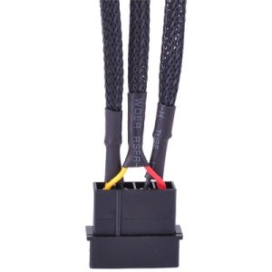 Phobya adapter 4Pin Molex to 3Pin 5V/7V/12V 10cm - black : image 2